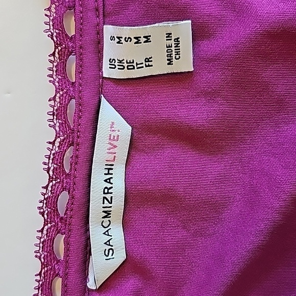 ISAAC Mizrahi Live Pink Purple Lace Sleeveless Midi Dress Size S - Picture 8 of 10